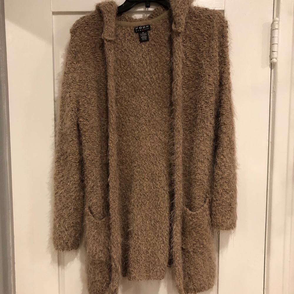 Fuzzy Cardigan Mauve